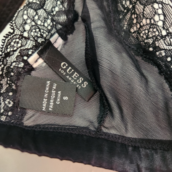 GUESS Black Lace Sheer Bra - Picture 6 of 7
